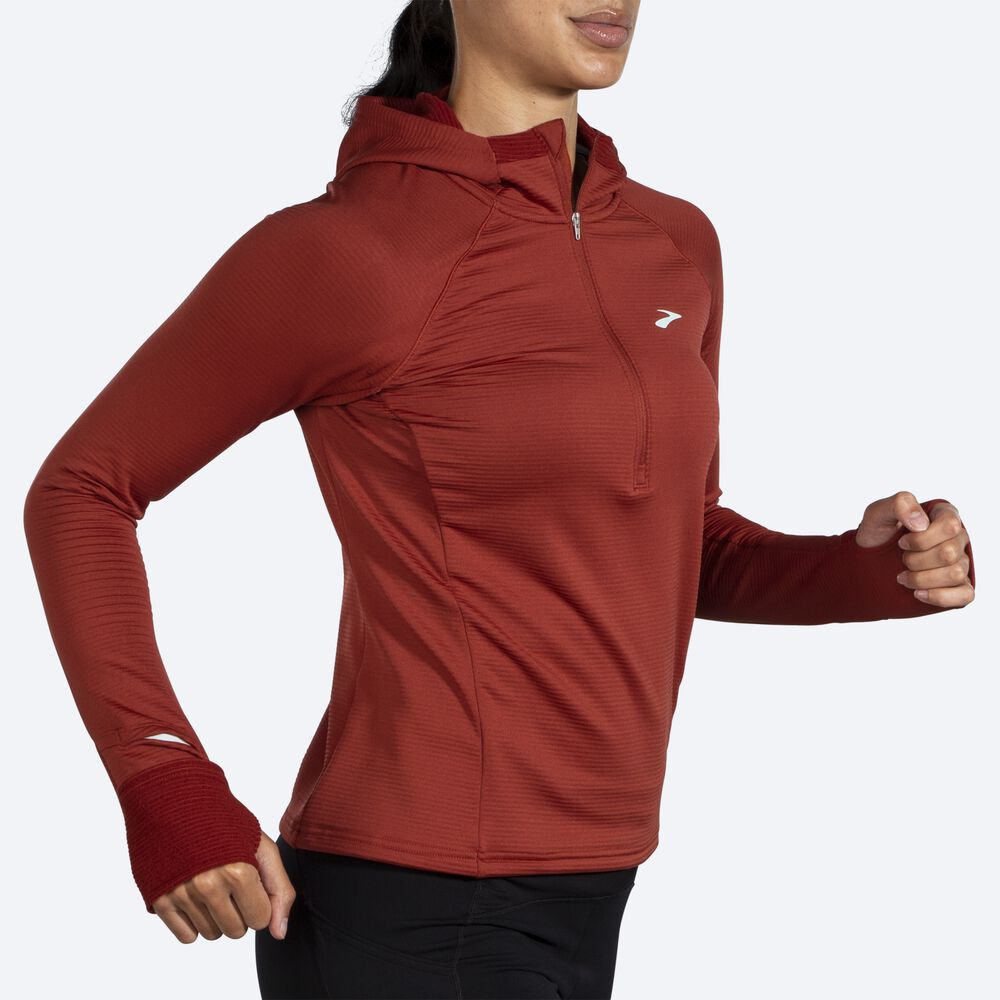 Sudadera Con Capucha Brooks Notch Thermal 2.0 Mujer Cobra | CR03498