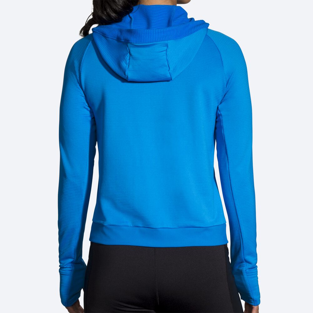 Sudadera Con Capucha Brooks Notch Thermal Mujer Azules | CR15627