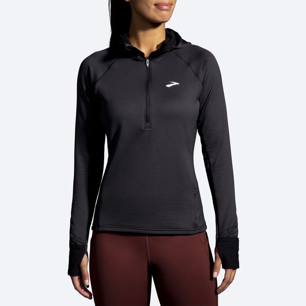 Sudadera Con Capucha Brooks Notch Thermal 2.0 Mujer Negras | CR34820