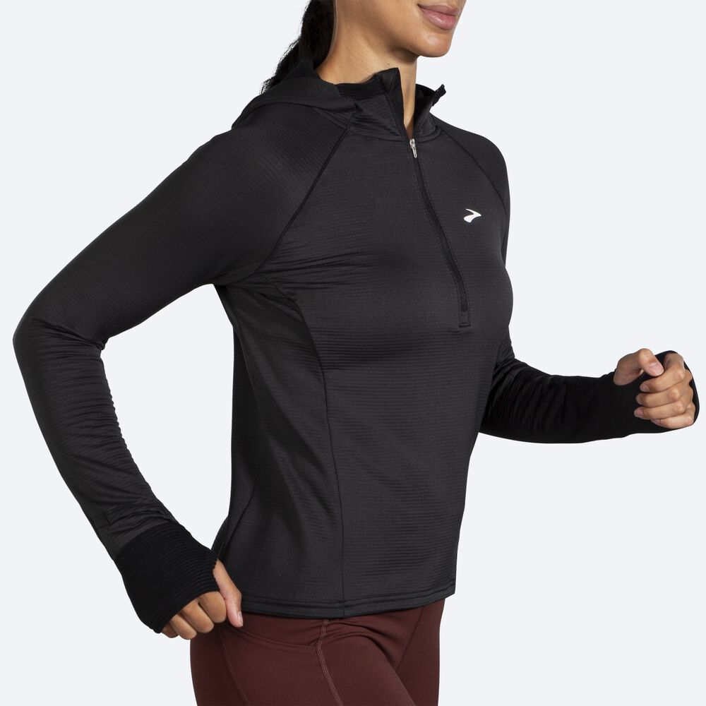 Sudadera Con Capucha Brooks Notch Thermal 2.0 Mujer Negras | CR34820