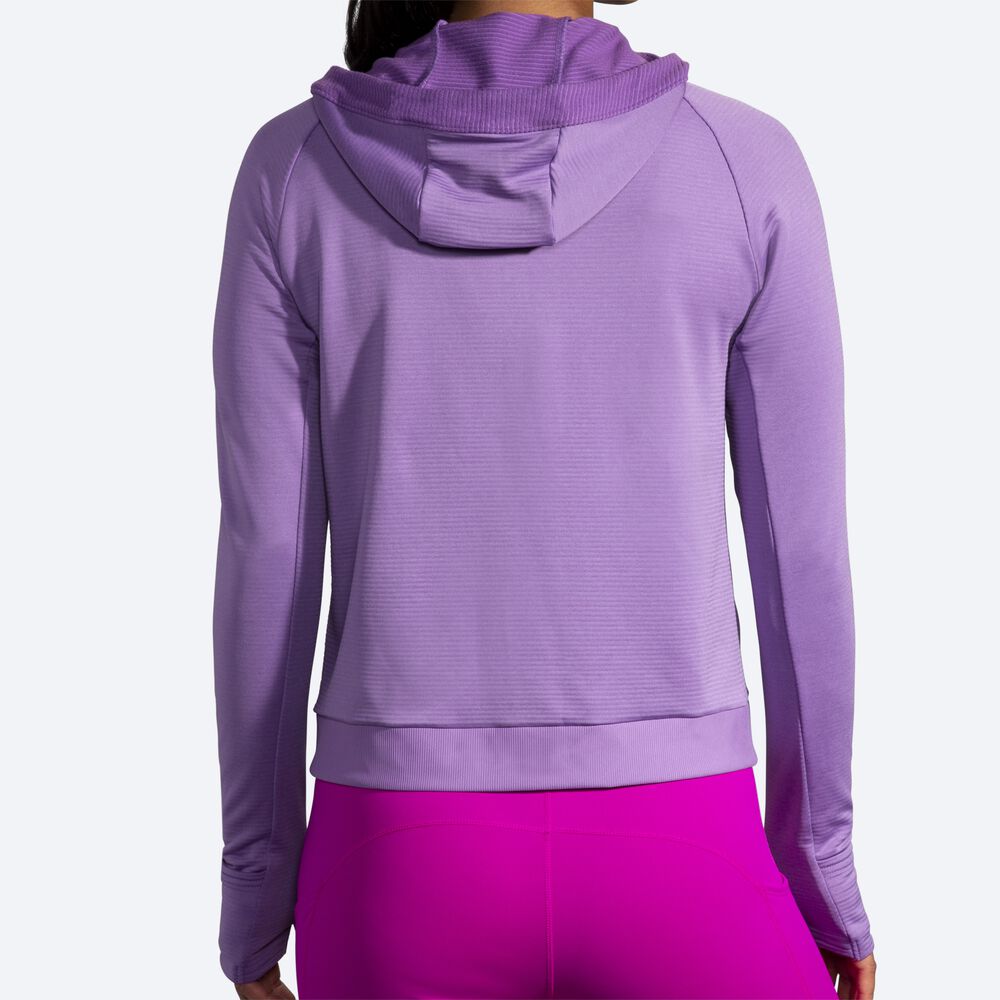 Sudadera Con Capucha Brooks Notch Thermal Mujer Moradas | CR56382