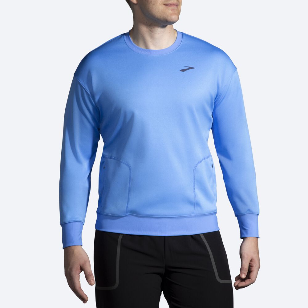 Sudaderas Brooks Run Within Hombre Azules | CR80937