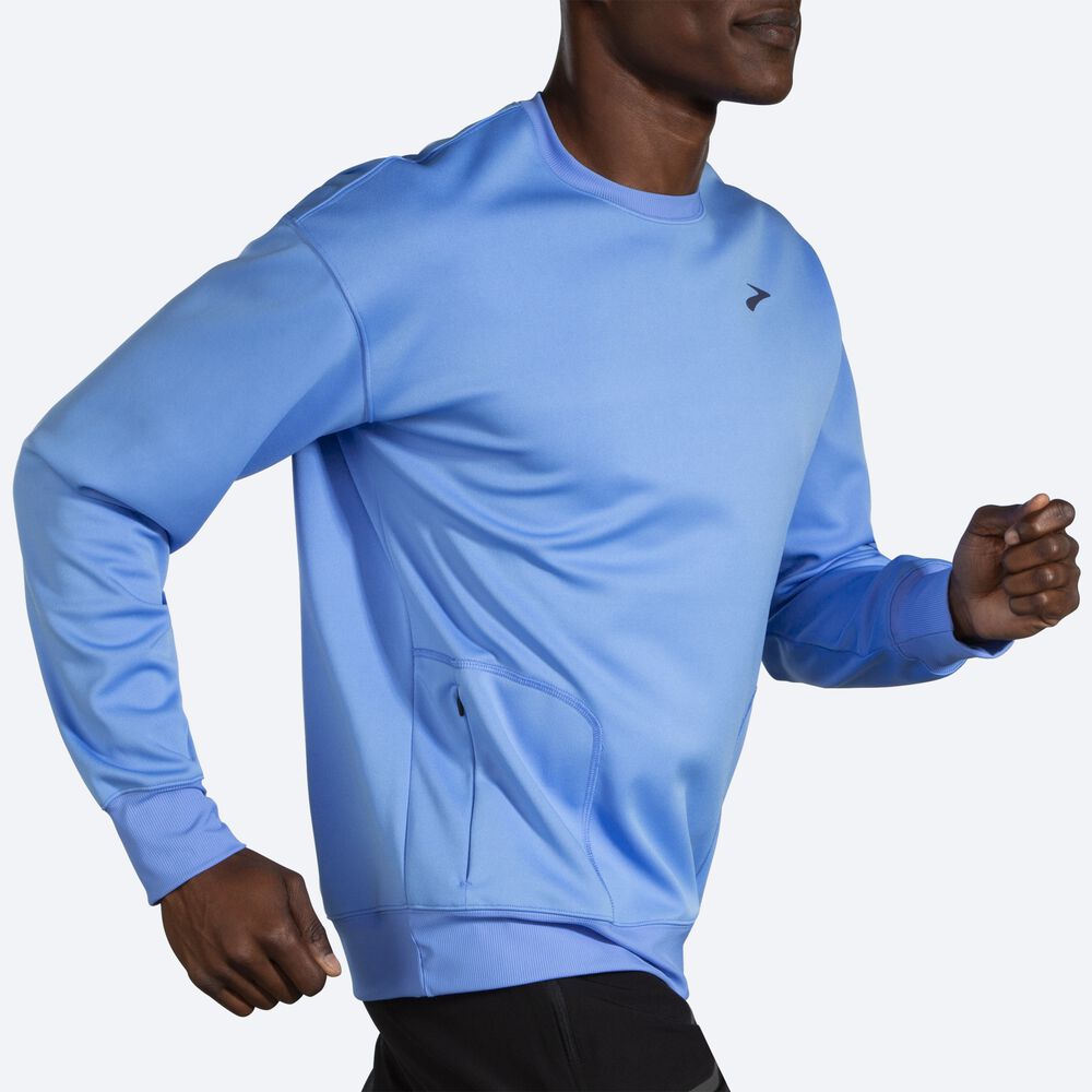 Sudaderas Brooks Run Within Hombre Azules | CR80937