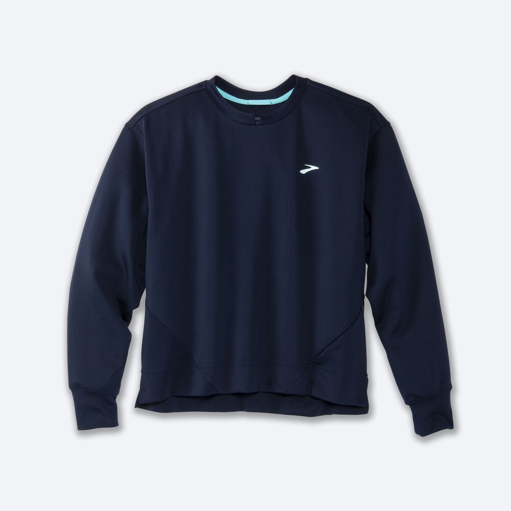 Sudaderas Brooks Run Within Mujer Azul Marino | CR74105