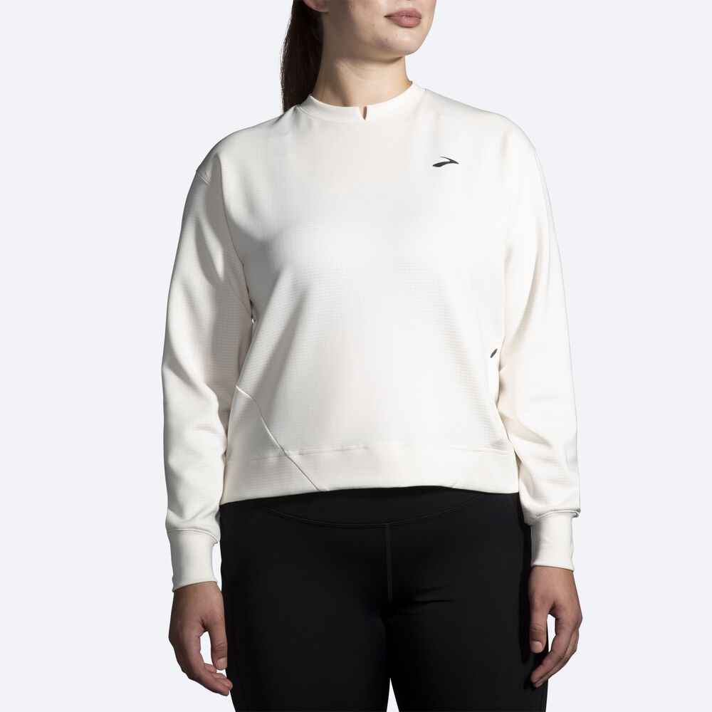 Sudaderas Brooks Run Within Mujer Blancas | CR78641