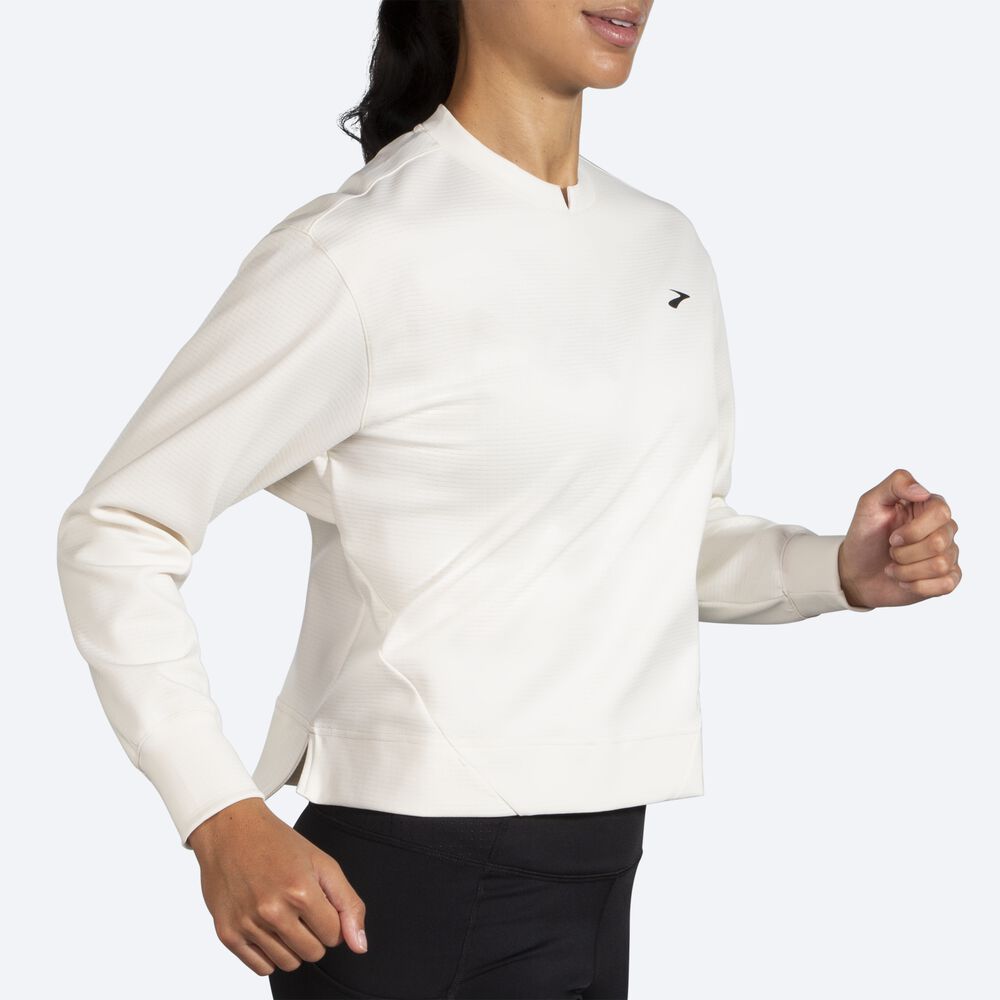 Sudaderas Brooks Run Within Mujer Blancas | CR78641