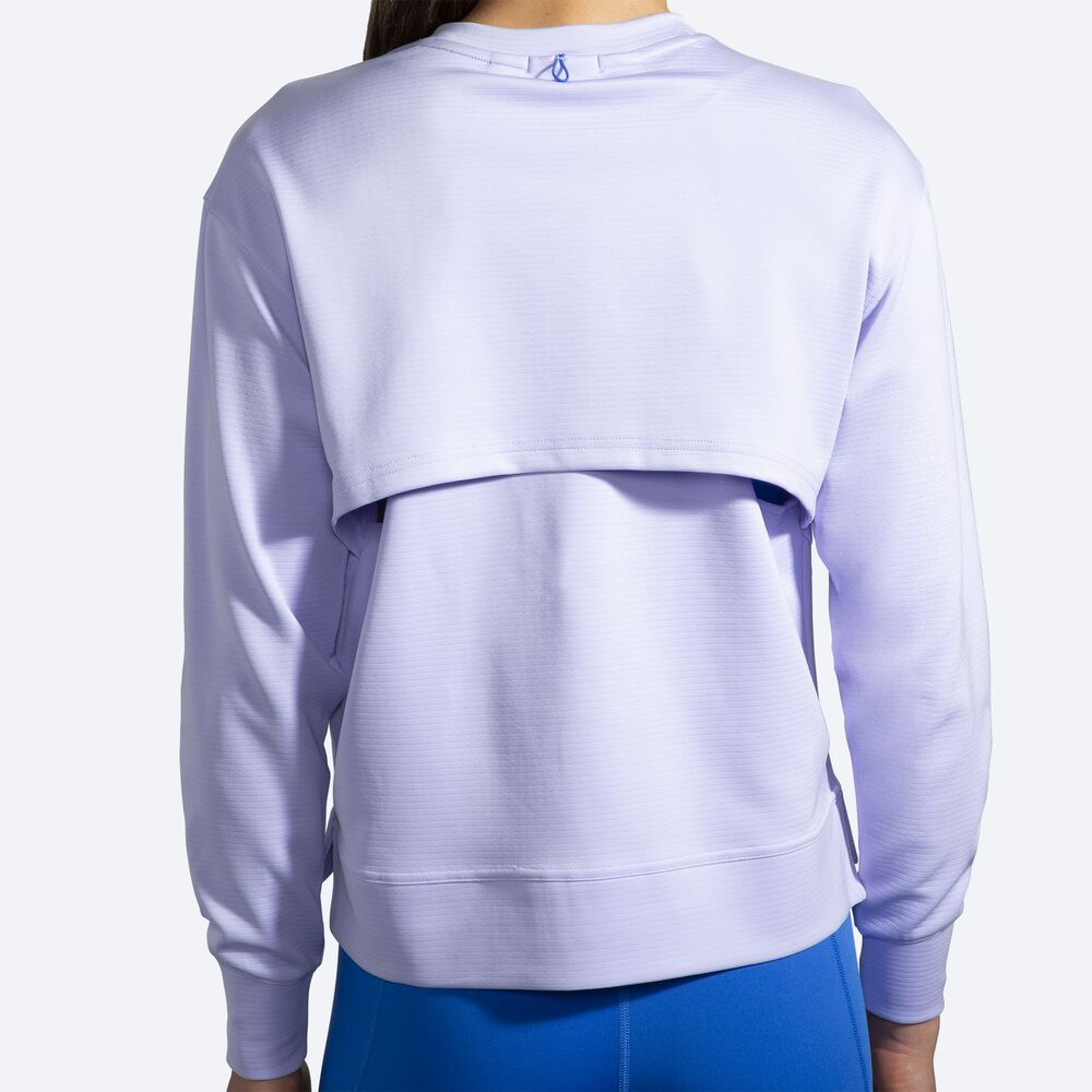 Sudaderas Brooks Run Within Mujer Moradas Gris | CR58641