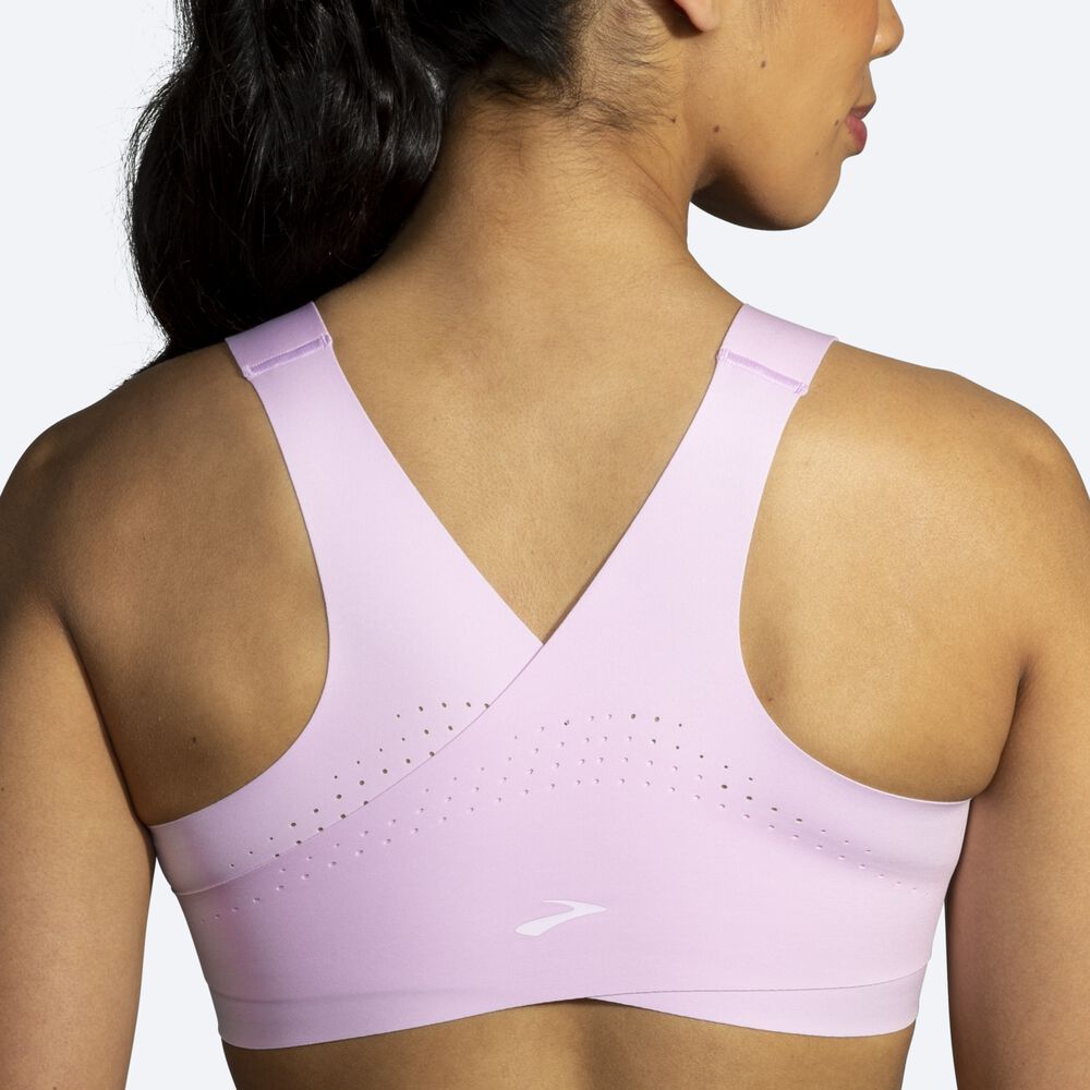 Sujetadores Deportivos Brooks Dare Crossback Run Bra Mujer Moradas | CR18567