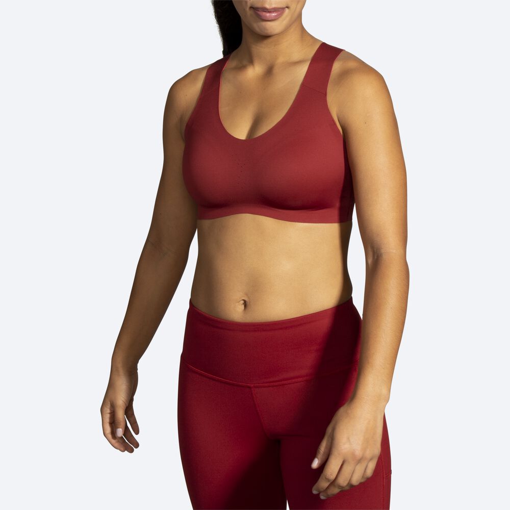 Sujetadores Deportivos Brooks Dare Crossback Run Bra Mujer Rojas | CR34506