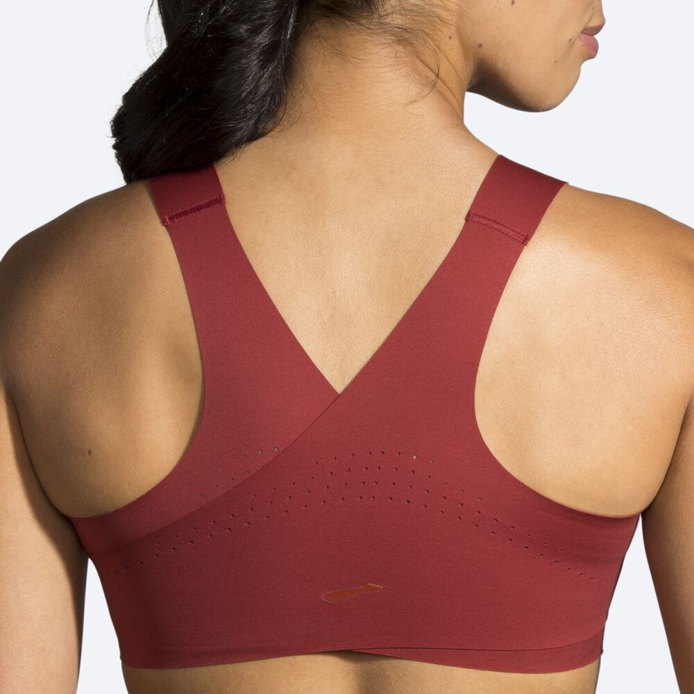 Sujetadores Deportivos Brooks Dare Crossback Run Bra Mujer Rojas | CR34506