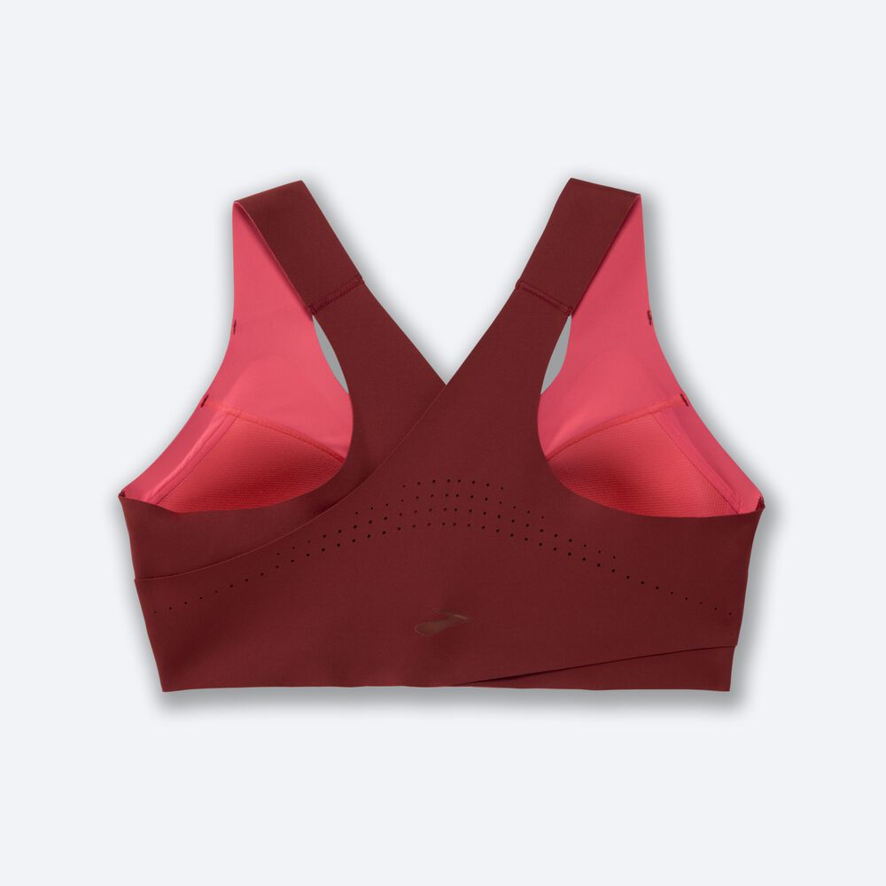 Sujetadores Deportivos Brooks Dare Crossback Run Bra Mujer Rojas | CR34506