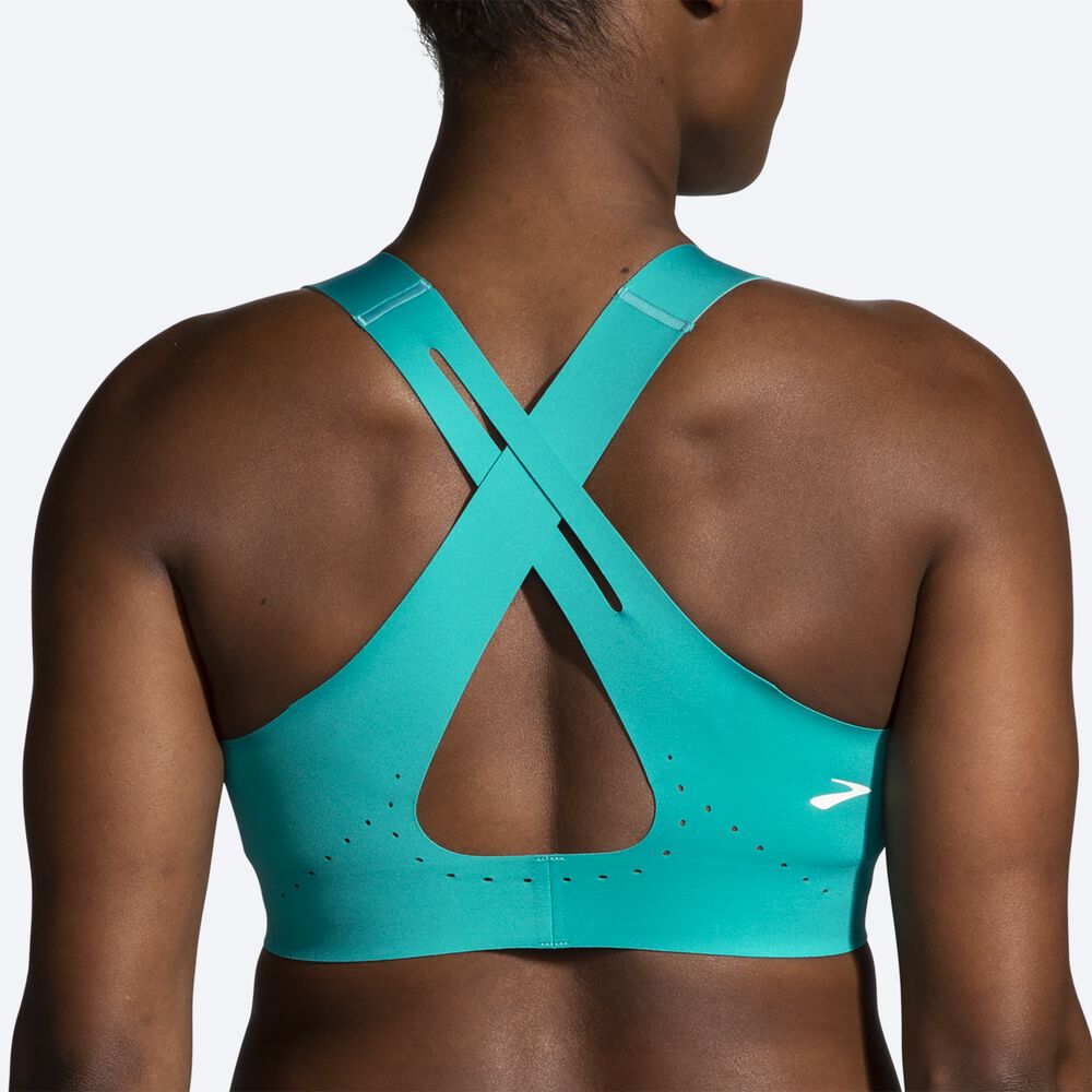 Sujetadores Deportivos Brooks Dare Crossback Run Bra 2.0 Mujer Verde | CR43809