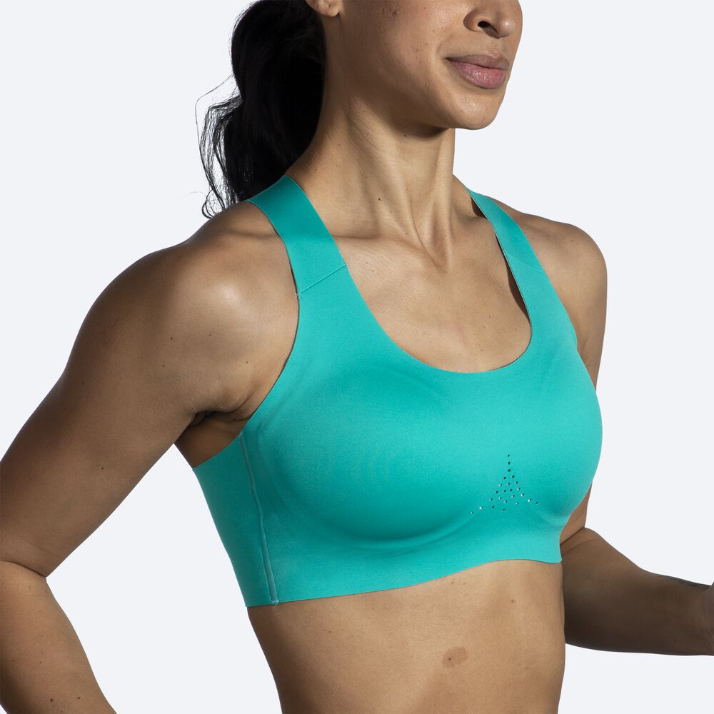 Sujetadores Deportivos Brooks Dare Crossback Run Bra 2.0 Mujer Verde | CR43809