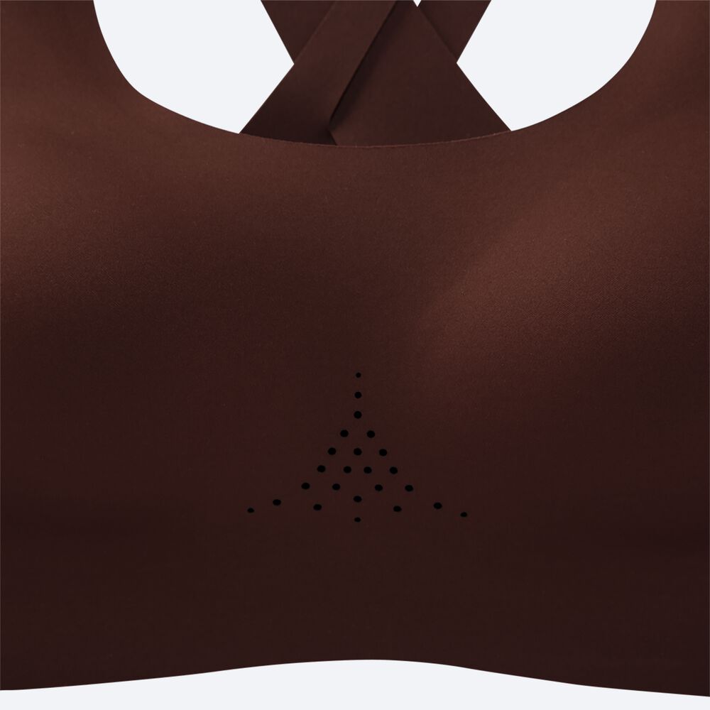 Sujetadores Deportivos Brooks Dare Crossback Run Bra 2.0 Mujer Chocolate/Cobra | CR50934