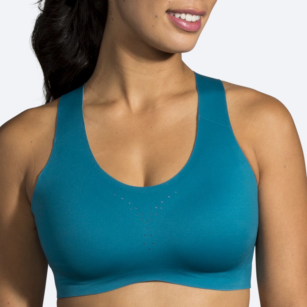 Sujetadores Deportivos Brooks Dare Crossback Run Bra Mujer Azules | CR58796