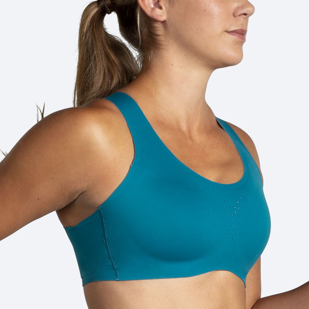 Sujetadores Deportivos Brooks Dare Crossback Run Bra Mujer Azules | CR58796