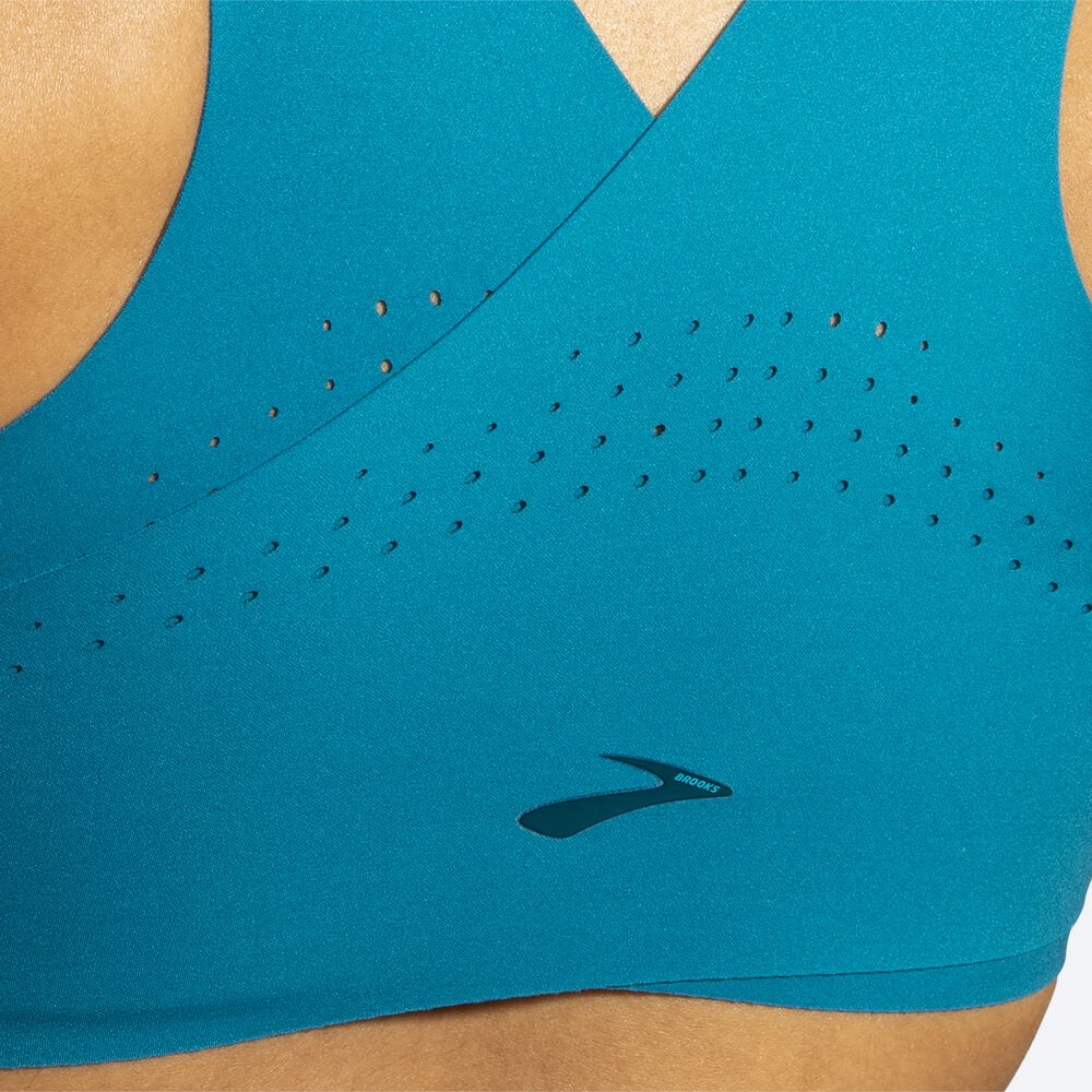 Sujetadores Deportivos Brooks Dare Crossback Run Bra Mujer Azules | CR58796