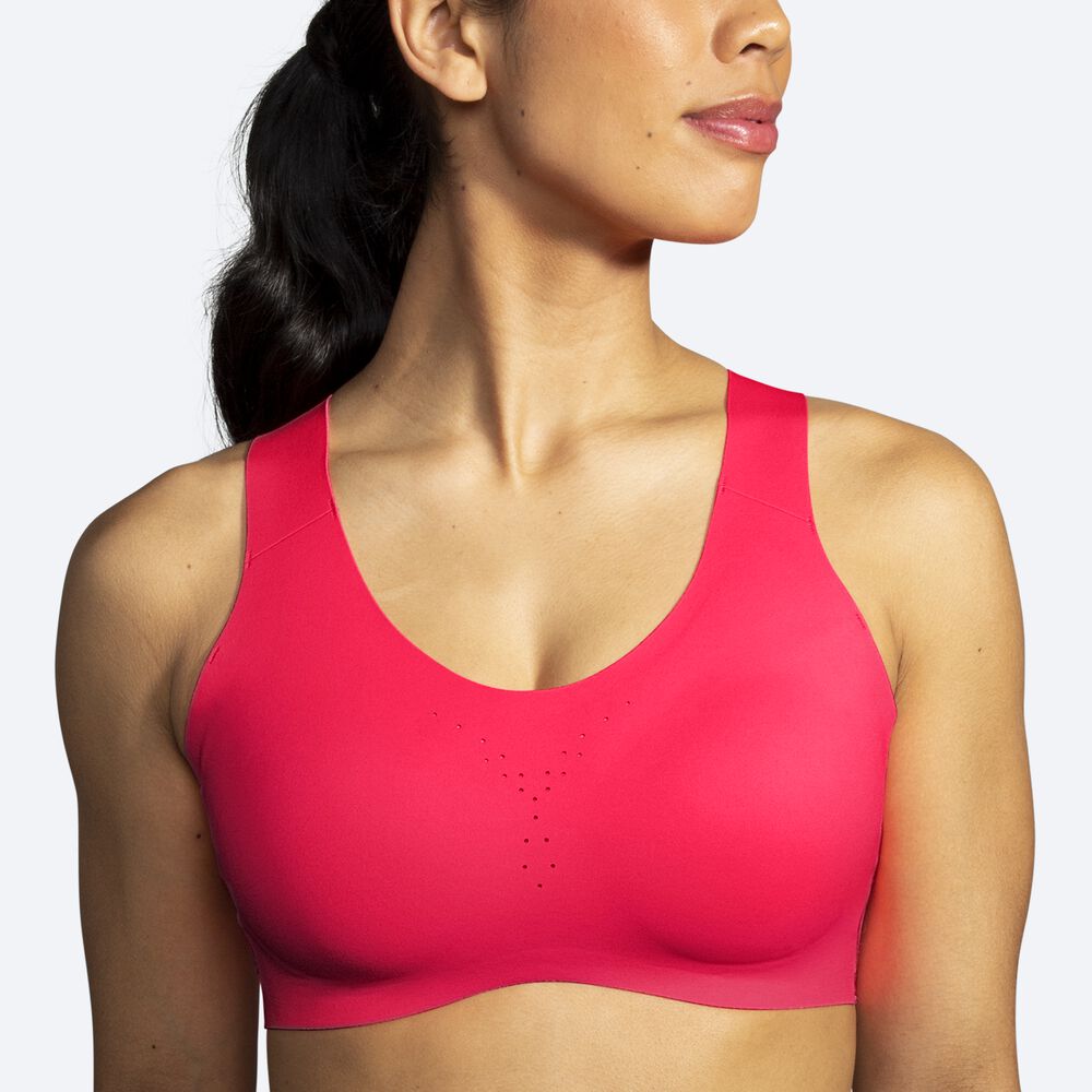 Sujetadores Deportivos Brooks Dare Crossback Run Bra Mujer Rosas | CR84915