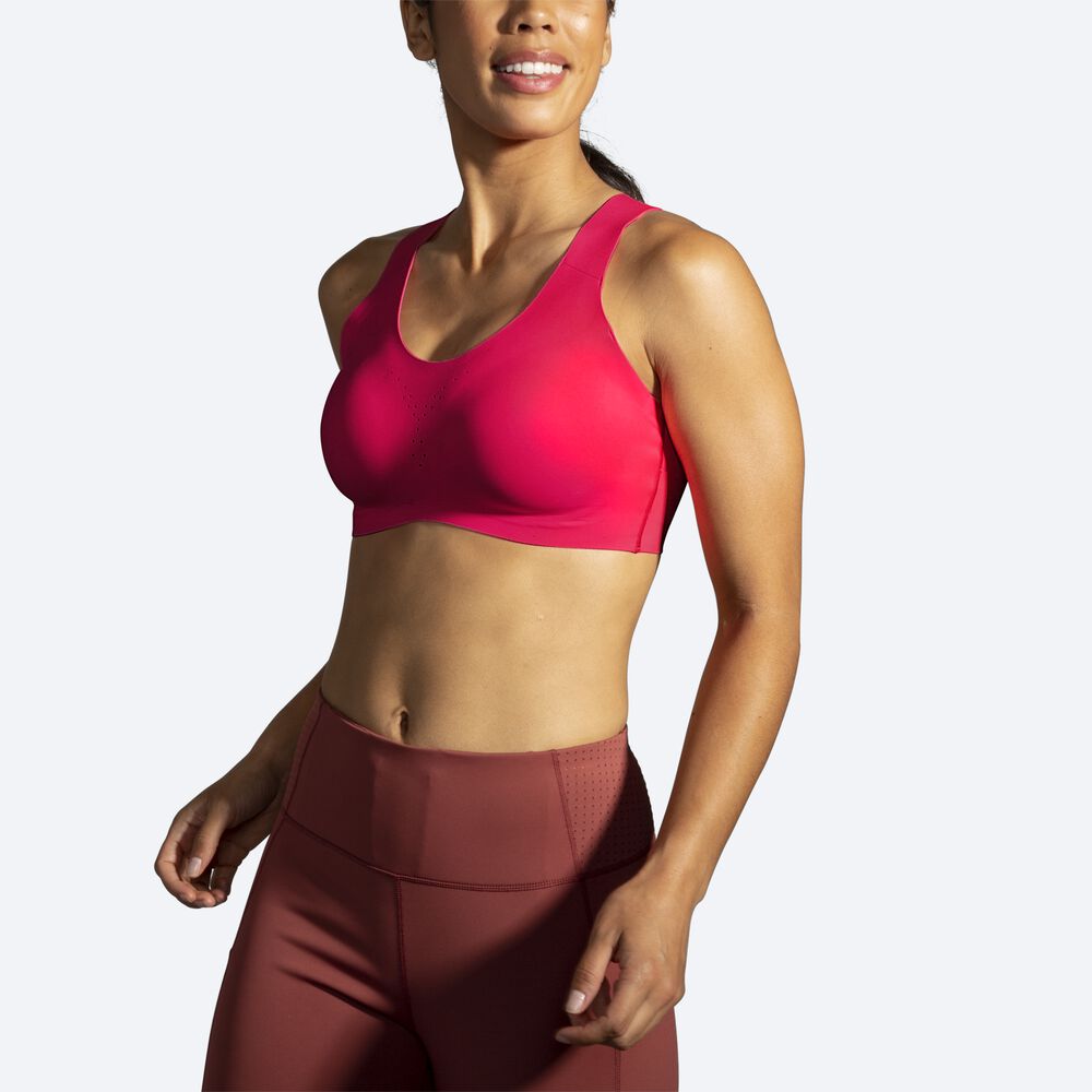 Sujetadores Deportivos Brooks Dare Crossback Run Bra Mujer Rosas | CR84915