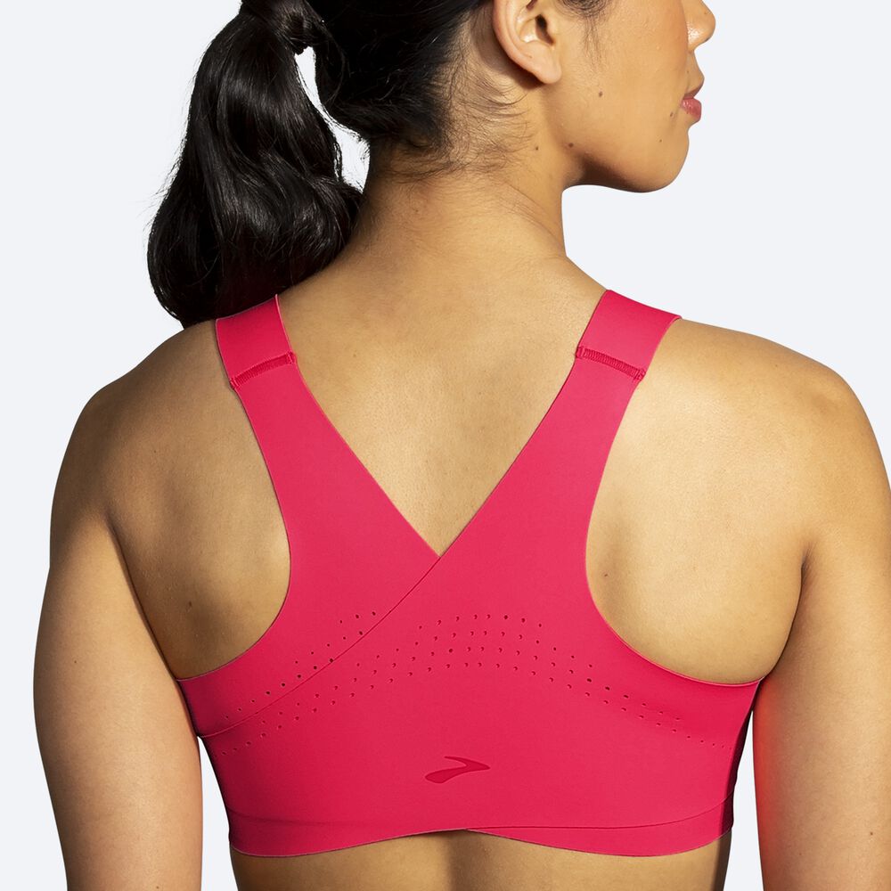 Sujetadores Deportivos Brooks Dare Crossback Run Bra Mujer Rosas | CR84915