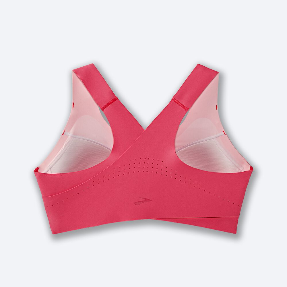 Sujetadores Deportivos Brooks Dare Crossback Run Bra Mujer Rosas | CR84915