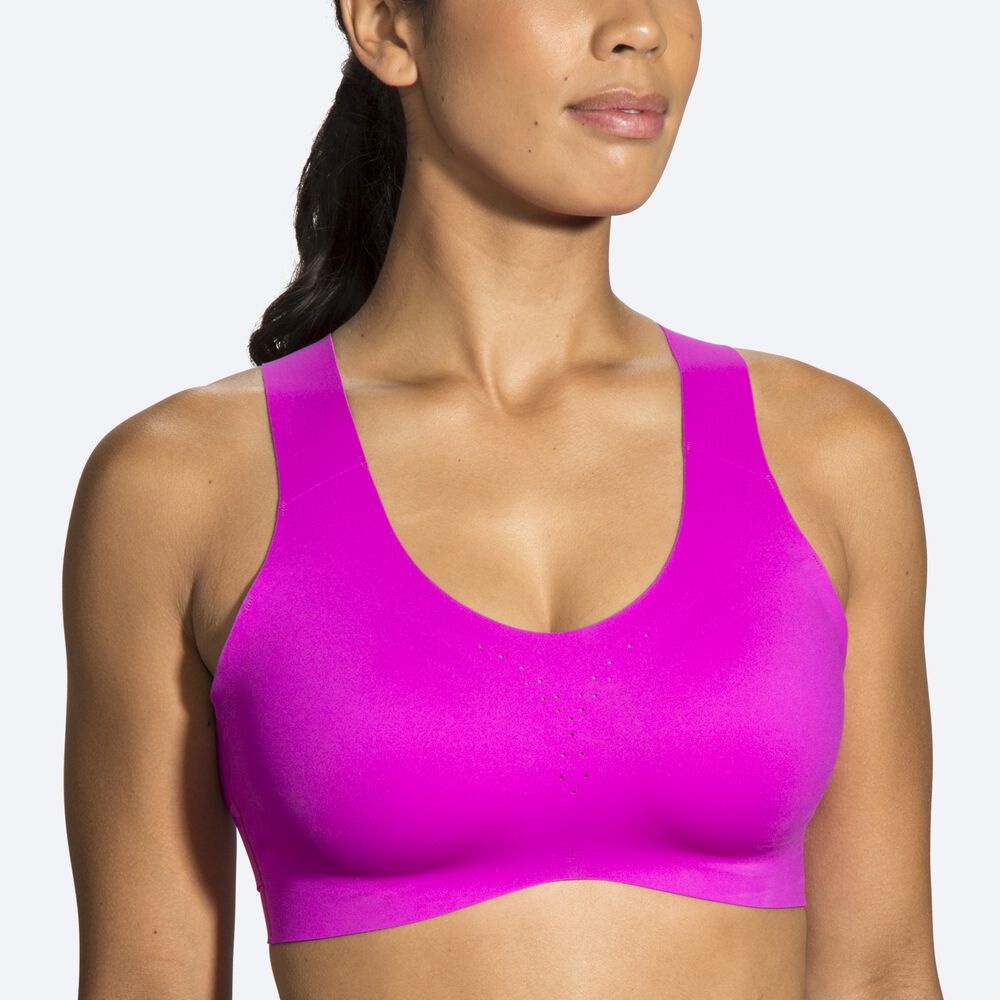 Sujetadores Deportivos Brooks Dare Crossback Run Bra Mujer Rosas/Moradas | CR91845