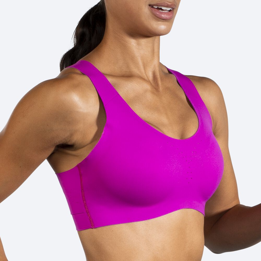 Sujetadores Deportivos Brooks Dare Crossback Run Bra Mujer Rosas/Moradas | CR91845