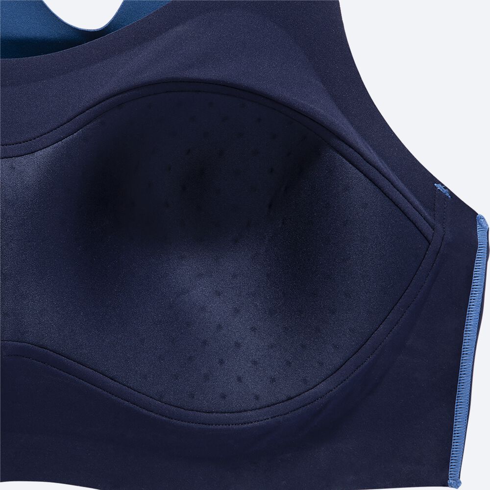 Sujetadores Deportivos Brooks Dare Racerback Run Bra 2.0 Mujer Azules/Azul Marino | CR02895