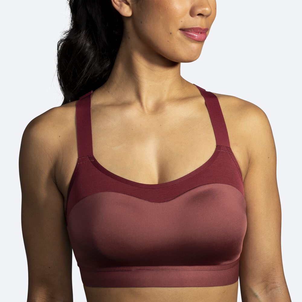 Sujetadores Deportivos Brooks Dare Racerback Run Bra Mujer Terracotta | CR07438