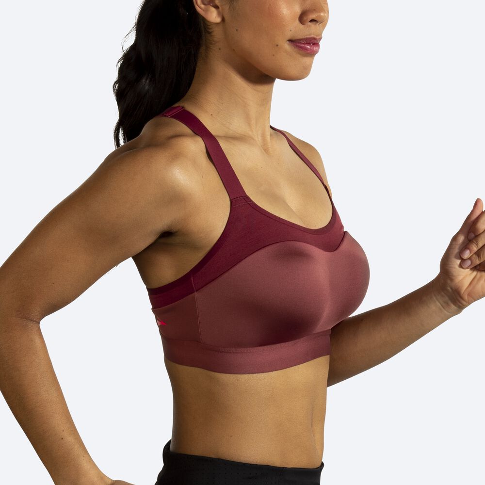 Sujetadores Deportivos Brooks Dare Racerback Run Bra Mujer Terracotta | CR07438