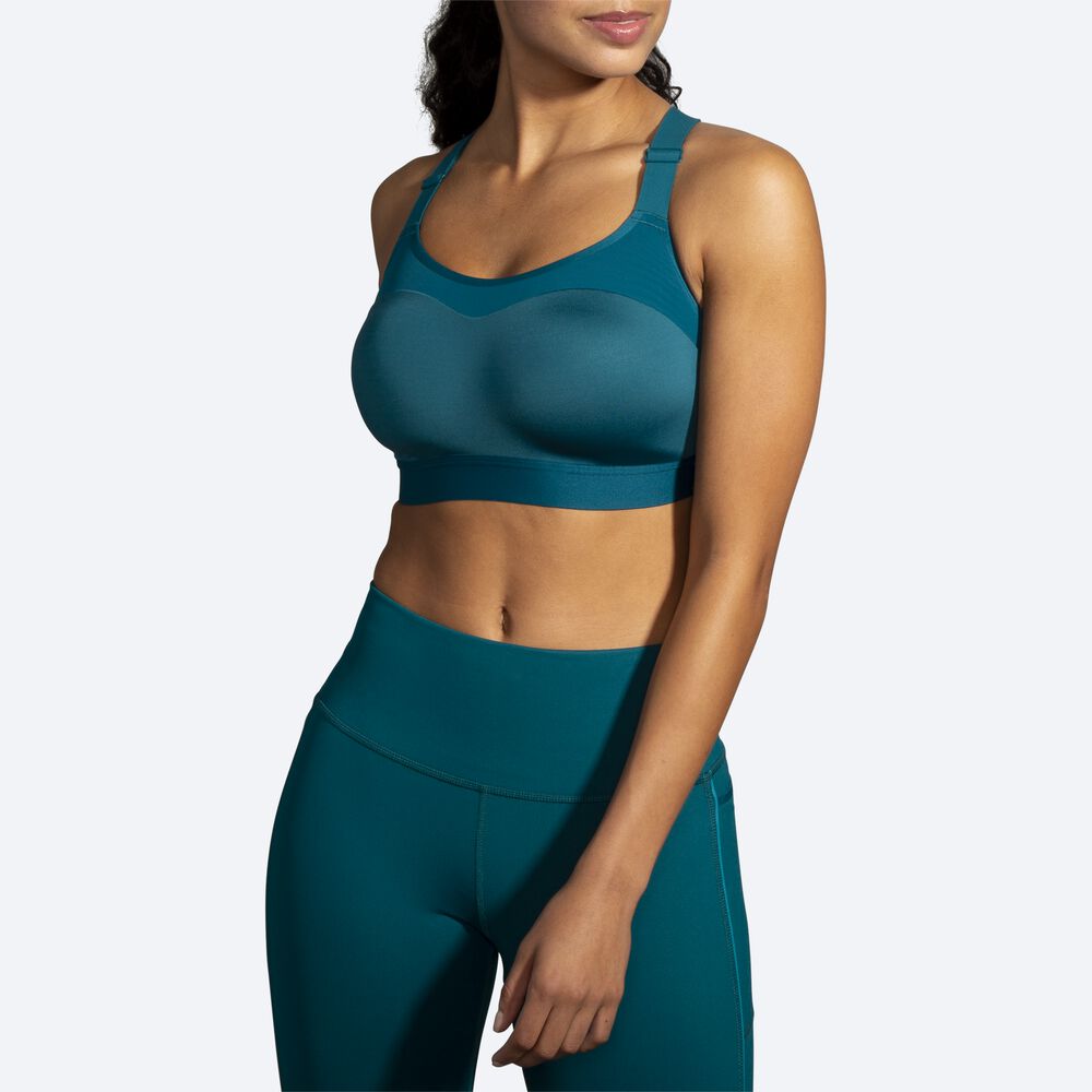 Sujetadores Deportivos Brooks Dare Racerback Run Bra Mujer / Oscuro Verde Claro | CR17639