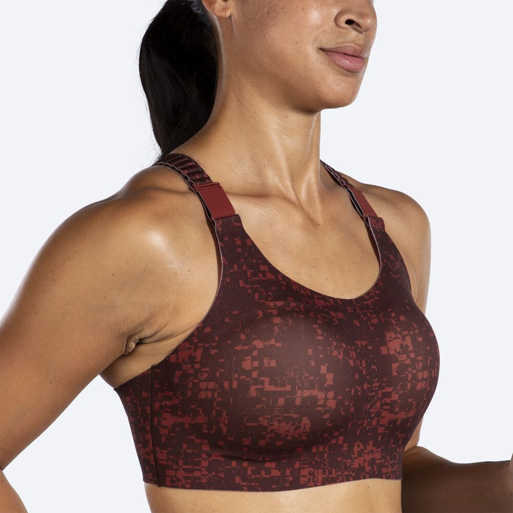 Sujetadores Deportivos Brooks Dare Racerback Run Bra 2.0 Mujer Marrones Oscuro | CR41079