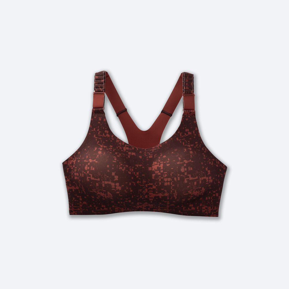 Sujetadores Deportivos Brooks Dare Racerback Run Bra 2.0 Mujer Marrones Oscuro | CR41079