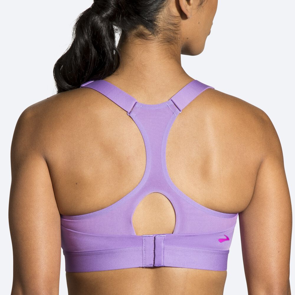 Sujetadores Deportivos Brooks Dare Racerback Run Bra Mujer Moradas | CR69231