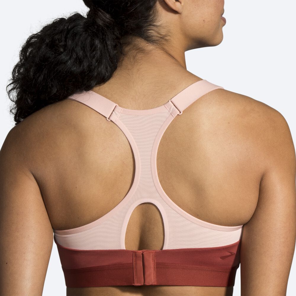 Sujetadores Deportivos Brooks Dare Racerback Run Bra Mujer Rosas | CR76238