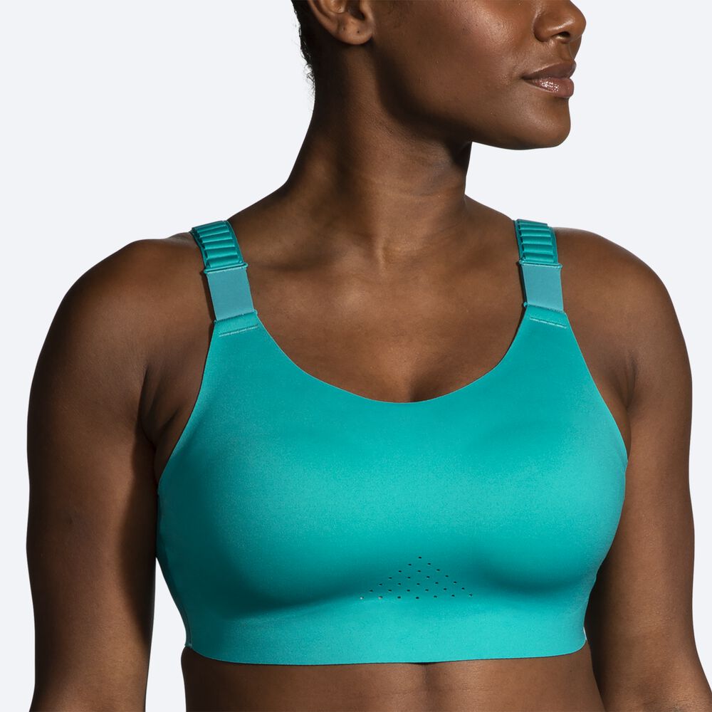 Sujetadores Deportivos Brooks Dare Scoopback Run Bra 2.0 Mujer Verde/Verde Claro Menta | CR81495