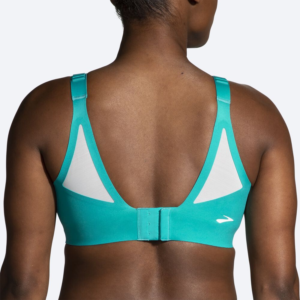 Sujetadores Deportivos Brooks Dare Scoopback Run Bra 2.0 Mujer Verde/Verde Claro Menta | CR81495