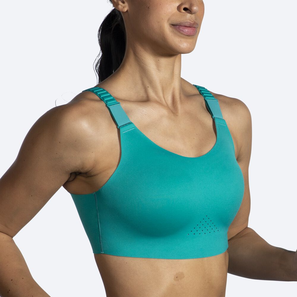 Sujetadores Deportivos Brooks Dare Scoopback Run Bra 2.0 Mujer Verde/Verde Claro Menta | CR81495