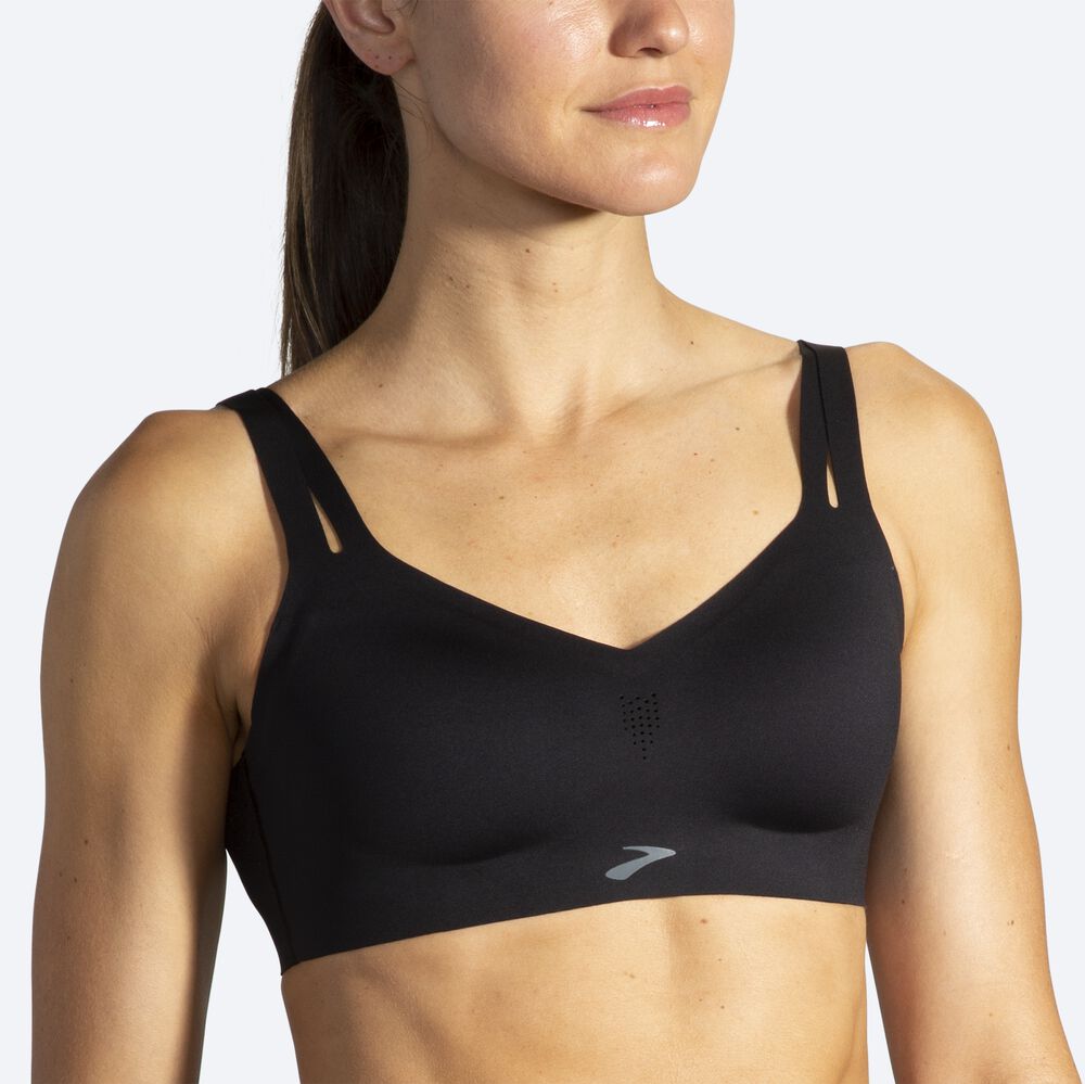 Sujetadores Deportivos Brooks Dare Strappy Run Bra Mujer Negras | CR01534