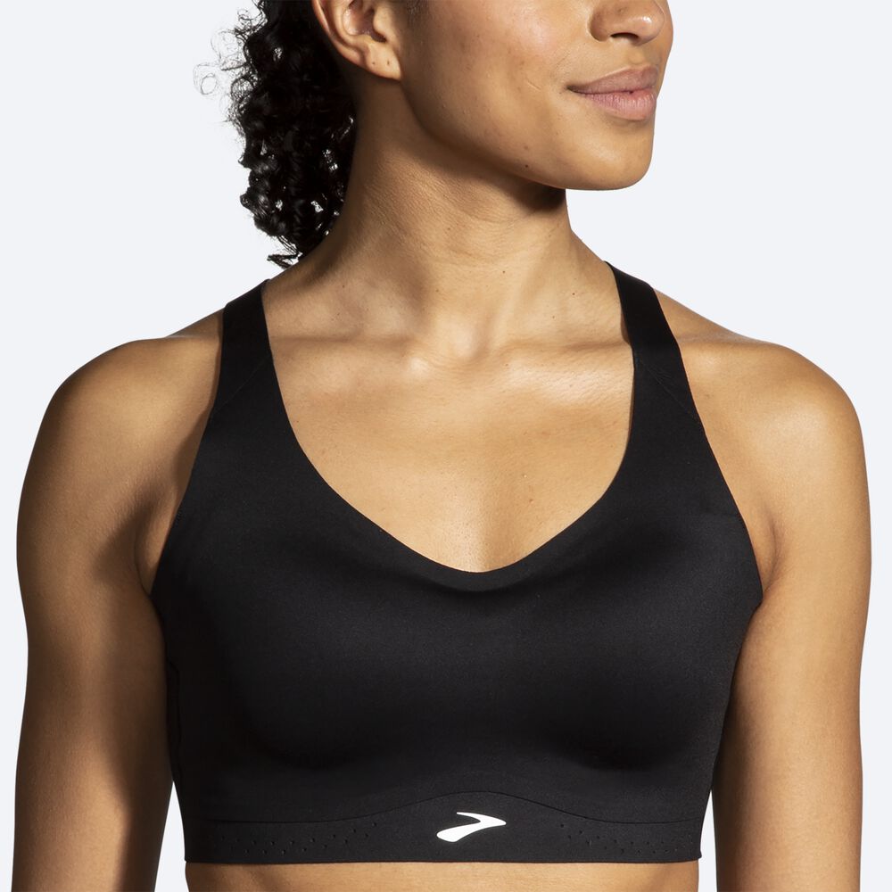 Sujetadores Deportivos Brooks Dare Strappy Run Bra 2.0 Mujer Negras | CR16324