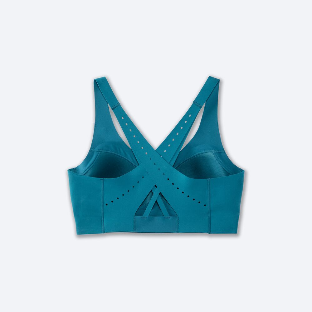 Sujetadores Deportivos Brooks Dare Strappy Run Bra 2.0 Mujer Verde | CR67482