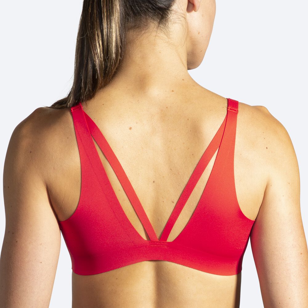 Sujetadores Deportivos Brooks Dare Strappy Run Bra Mujer Rojas | CR81062