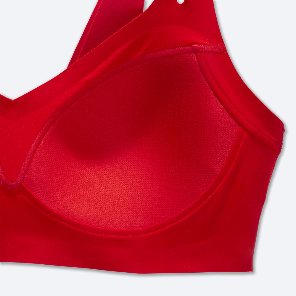 Sujetadores Deportivos Brooks Dare Strappy Run Bra Mujer Rojas | CR81062