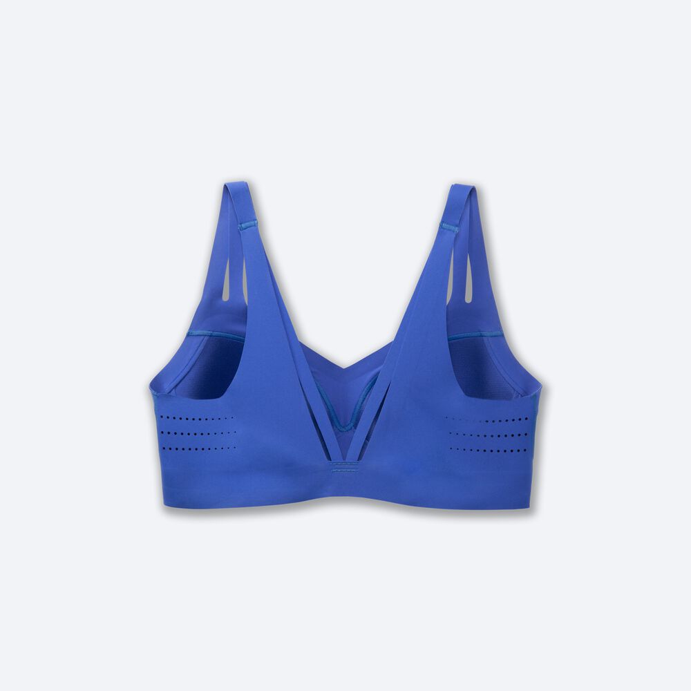 Sujetadores Deportivos Brooks Dare Strappy Run Bra Mujer Azules | CR84193