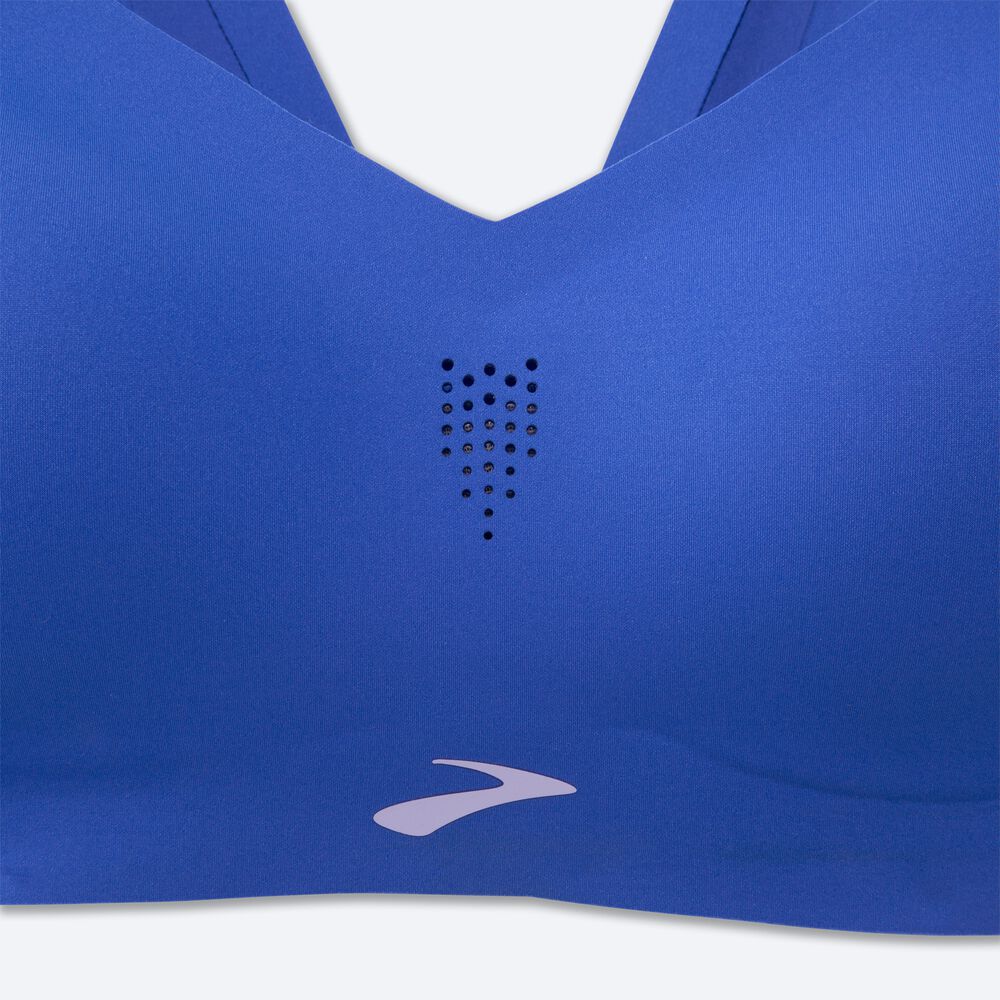 Sujetadores Deportivos Brooks Dare Strappy Run Bra Mujer Azules | CR84193