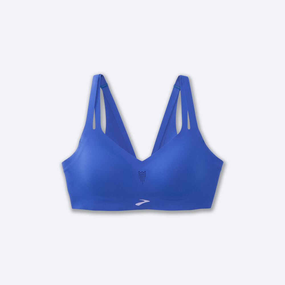 Sujetadores Deportivos Brooks Dare Strappy Run Bra Mujer Azules | CR84193