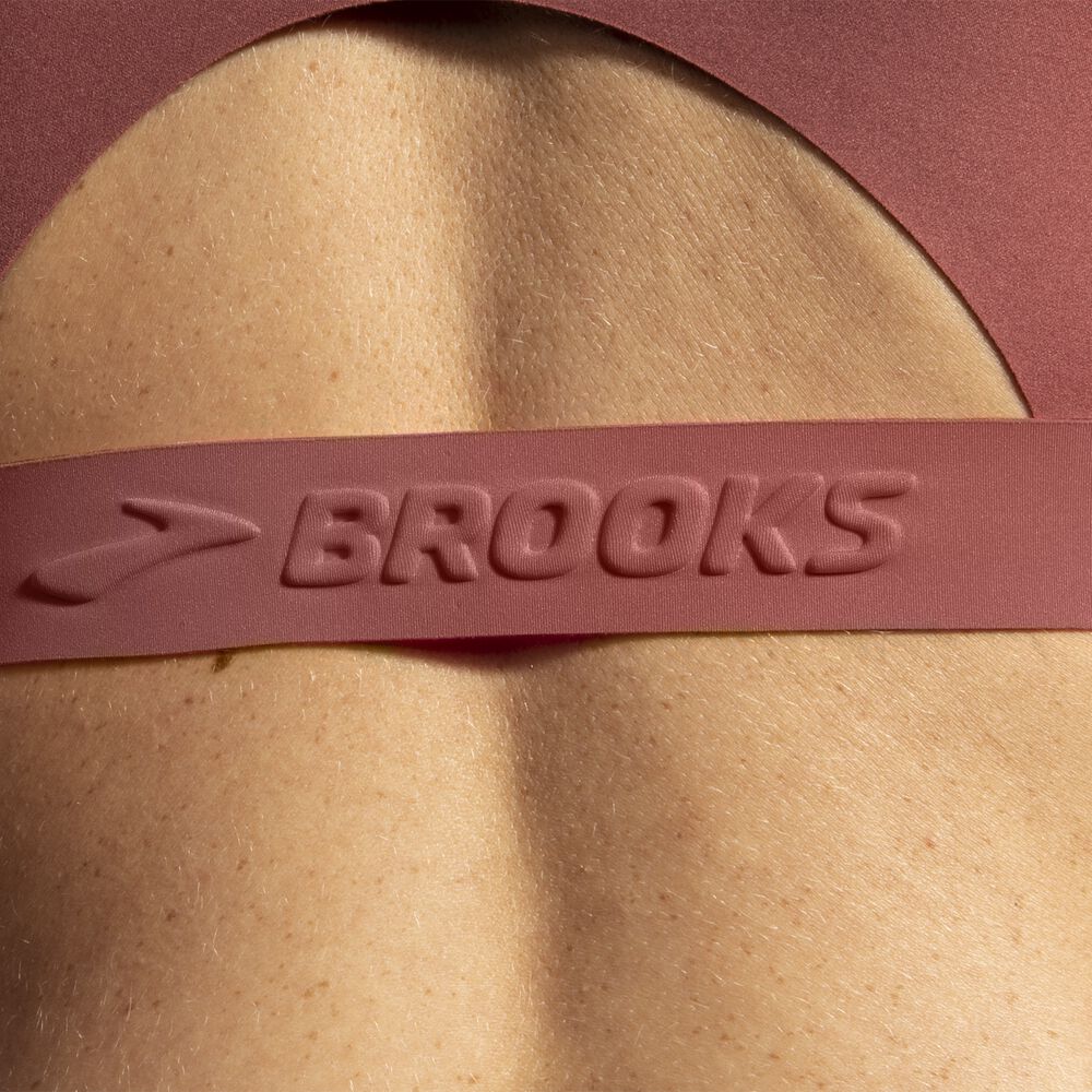 Sujetadores Deportivos Brooks Dare V Neck Run Bra Mujer / Rosas | CR79051