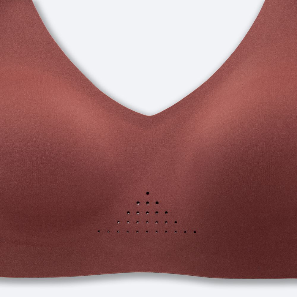 Sujetadores Deportivos Brooks Dare V Neck Run Bra Mujer / Rosas | CR79051