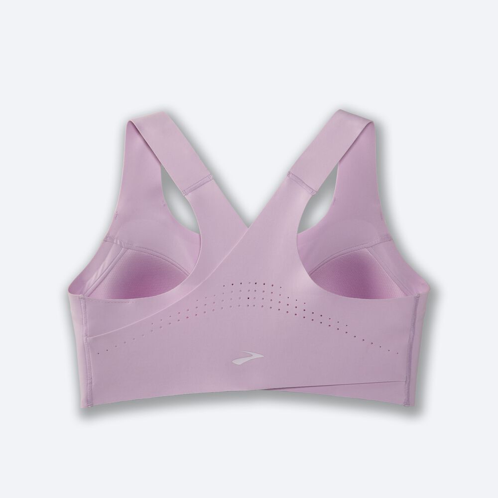 Sujetadores Deportivos Brooks Dare Zip Run Bra Mujer Moradas | CR05879