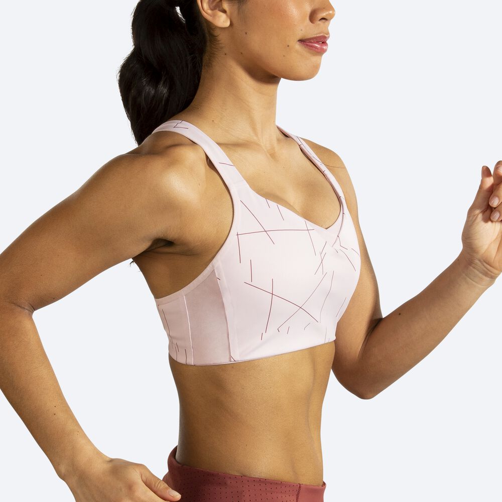 Sujetadores Deportivos Brooks Drive Convertible Run Bra Mujer Rosas | CR45293